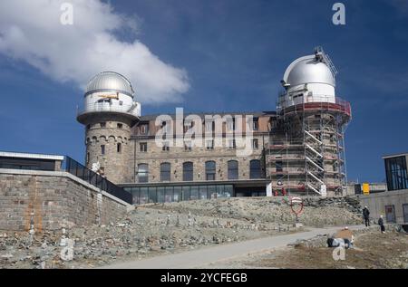 Osservatorio Gornergrat, Cervino, Vallese, Alpi Foto Stock