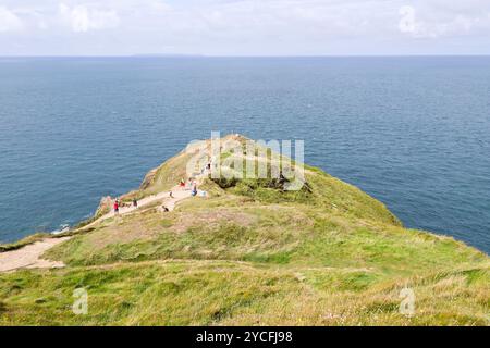 Baggy Point vicino a Croyde, nel Devon settentrionale, Inghilterra Foto Stock