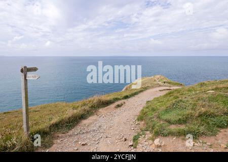 Baggy Point vicino a Croyde, nel Devon settentrionale, Inghilterra Foto Stock