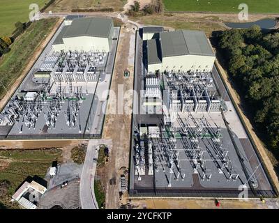 Stazione di conversione Dogger Bank Wind Farm, stazione di Creyke Beck, Beverley East Yorkshire Foto Stock