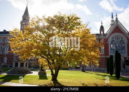Una vista esterna del Dulwich College nel sud di Londra, il 19 ottobre 2024, a Londra, Inghilterra. Nell'ambito della politica elettorale del partito laburista, le tasse scolastiche private nel Regno Unito saranno soggette al 20% di IVA a partire dal 1° gennaio 2025. Foto Stock