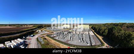 Stazione di conversione Dogger Bank Wind Farm, stazione di Creyke Beck, Beverley East Yorkshire Foto Stock