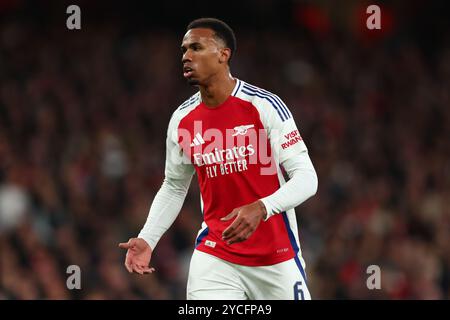 Gabriel of Arsenal - Arsenal V Shakhtar Donetsk, UEFA Champions League, Emirates Stadium, Londra, Regno Unito - 22 ottobre 2024 Foto Stock