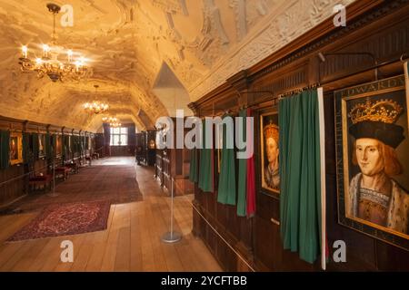 Inghilterra, Kent, Hever, Hever Castle, The Long Gallery Foto Stock