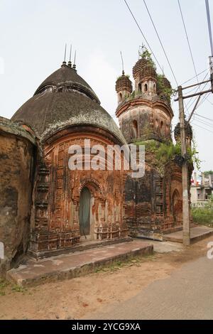 Jora Mandir. Baidyapur. Burdwan Orientale, Bengala Occidentale, India. Foto Stock