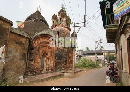 Jora Mandir. Baidyapur. Burdwan Orientale, Bengala Occidentale, India. Foto Stock
