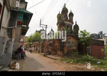 Jora Mandir. Baidyapur. Burdwan Orientale, Bengala Occidentale, India. Foto Stock