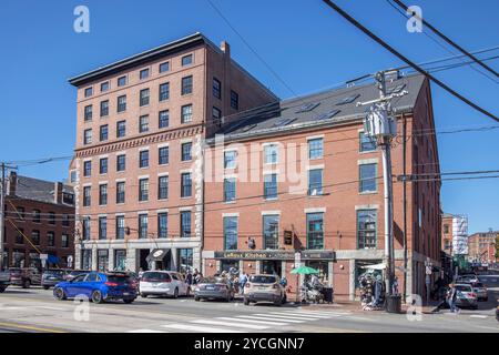 magazzini convertiti a portland, maine Foto Stock