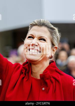 Alkmaar, Paesi Bassi, 2024-10-23 12:36:37 ALKMAAR, 23-10-2024, Northwest Hospital Group Queen Máxima durante una visita di lavoro al Northwest Hospital Group ad Alkmaar. La visita si concentra sul "futuro dell'assistenza sanitaria", FOTO: NLBeeld/Patrick van Emst crediti: NL Beeld / Patrick van Emst Foto Stock