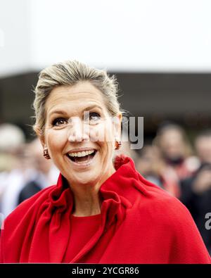 Alkmaar, Paesi Bassi, 2024-10-23 12:36:46 ALKMAAR, 23-10-2024, Northwest Hospital Group Queen Máxima durante una visita di lavoro al Northwest Hospital Group ad Alkmaar. La visita si concentra sul "futuro dell'assistenza sanitaria", FOTO: NLBeeld/Patrick van Emst crediti: NL Beeld / Patrick van Emst Foto Stock