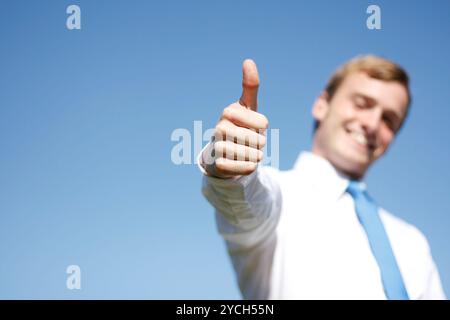 Pollici in su Foto Stock
