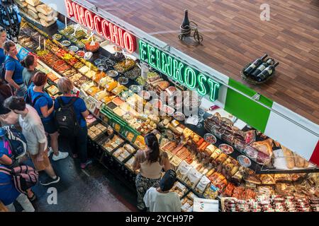 Kleinmarkthalle a Francoforte sul meno, überdachte Markthalle, Assia, Germania Foto Stock