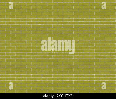 Le pareti sono fatte di mattoni di verde Foto Stock