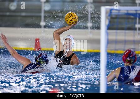 Chiara Ranalli (SIS Roma) durante SIS Roma vs Brizz nuoto, partita femminile di pallanuoto di serie A1 a Roma, Italia, 23 ottobre 2024 Foto Stock