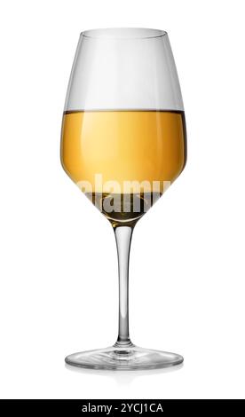 Winglass e vino bianco Foto Stock