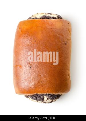 La pagnotta con semi di papavero isolato Foto Stock