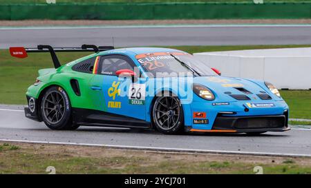 Hockenheim, Germania. 18 ottobre 2024. Egor Litvinenko (GER), 18.10.2024, Hockenheim (Deutschland), Motorsport, Porsche Carrera Cup Deutschland, Hockenheimring 2024 crediti: dpa/Alamy Live News Foto Stock