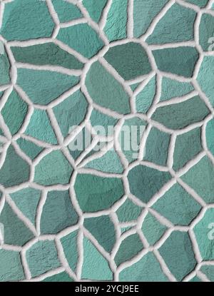 Mosaico in marmo texture Foto Stock