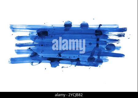 Striscione ad acquerello grunge astratto con blot Foto Stock