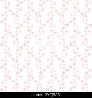 Motivo floreale e musicale senza cuciture Foto Stock