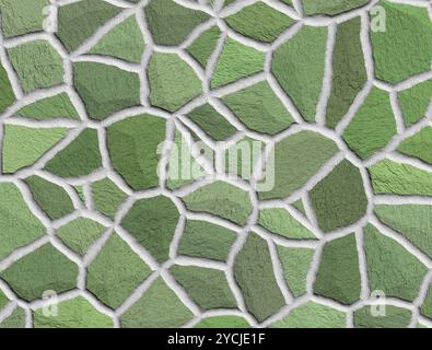 Verde scuro marciapiede blocchi sfondo senza giunture Foto Stock