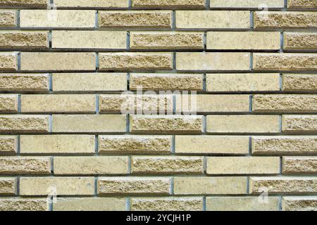 Alta risoluzione la crema muro di mattoni texture Foto Stock