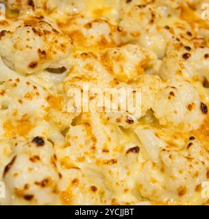 Il gratin di cavolfiore (Gratin de chou-fleur) è un piatto tradizionale francese a base di besciamella e formaggio Foto Stock