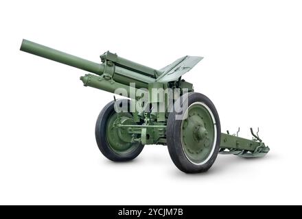 Il vecchio cannone verde Foto Stock