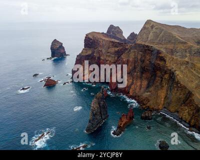 Coste escursionistiche di Madeira Foto Stock