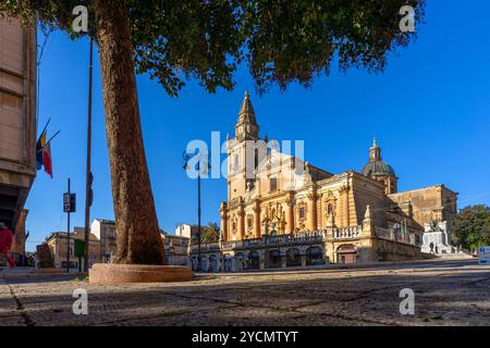 Cattedrale di San Giovanni Battista, Ragusa, Sicilia, Italia Foto Stock