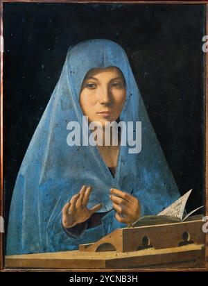 Antonello da Messina, Vergine annunciata, Museo Palazzo Abatellis, Palermo, Sicilia, Italia Foto Stock