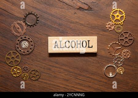 disintossicare parola scritta su blocco di legno. disintossicare testo su tabella di cemento per il vostro desing, concetto. Foto Stock