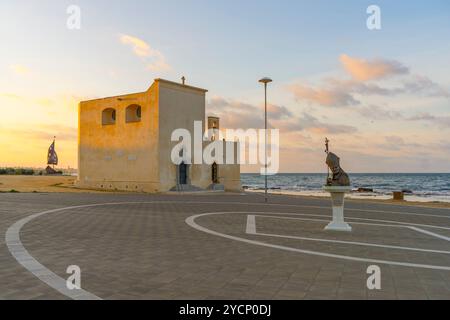 Chiesa di San Vito a Mare, Mazara del Vallo, Trapani, Sicilia, Italia Foto Stock