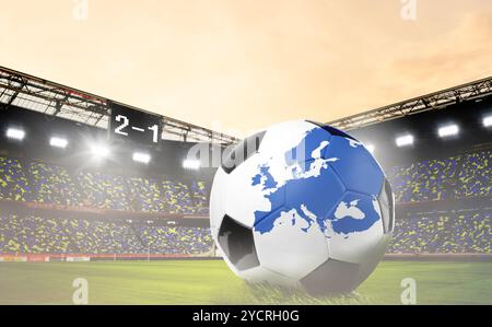 Concetto europeo di calcio Foto Stock