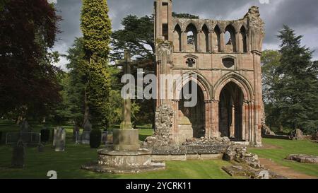 Europa, Scozia, Gran Bretagna, Inghilterra, paesaggio, Dryburgh Abbey, Kloster, Melrose Foto Stock