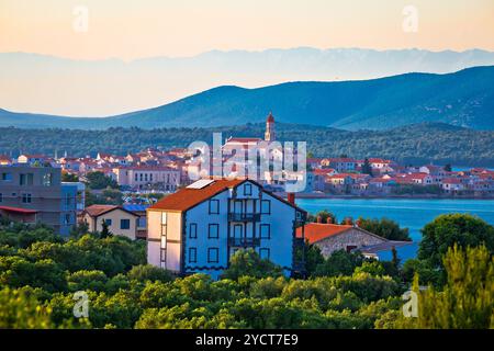 Città di Betina sull'isola di Murter visualizza Foto Stock