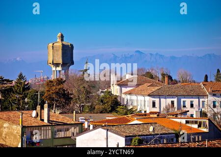 Città di Palmanova vista dello skyline di Foto Stock