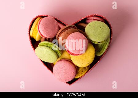 Macaron in confezione regalo Foto Stock