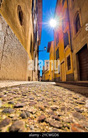 Città di Verona colorato steet view, destinazione turistica in Veneto Foto Stock