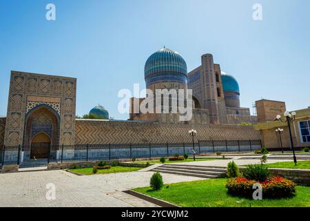 Mausoleo Bibi Khanum, Samarcanda, Uzbekistan Foto Stock