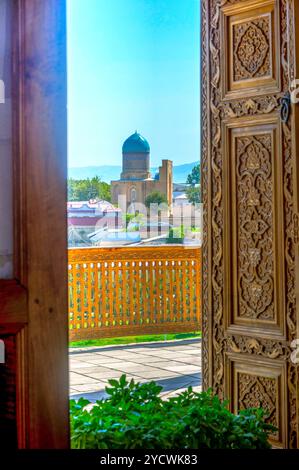 Mausoleo Bibi Khanum, Samarcanda, Uzbekistan Foto Stock