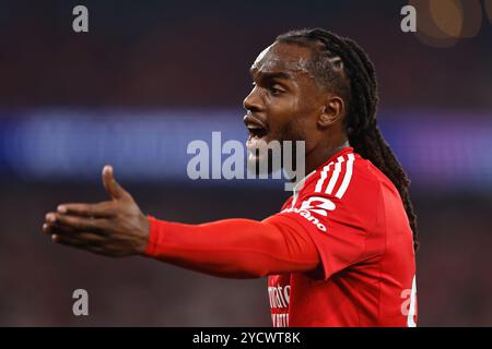 Lisbona, Portogallo. 23 ottobre 2024. Reanto Sanches (Benfica) calcio: Fase UEFA Champions League partita 3 del campionato SL Benfica 1-3 Feyenoord all'Estadio do SL Benfica di Lisbona, Portogallo. Crediti: Mutsu Kawamori/AFLO/Alamy Live News Foto Stock