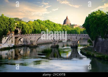 Ponte Sisto di Roma Foto Stock