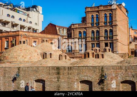 Bagno di zolfo, Tbilisi, Georgia Foto Stock