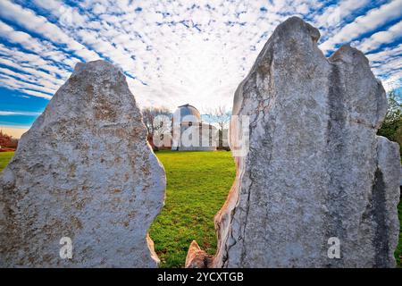 Star osservatorio di Visnjan sul istrian vista collina Foto Stock