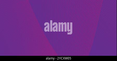 Uno sfondo vibrante presenta linee fluide e fluide in sfumature di viola e rosa Illustrazione Vettoriale