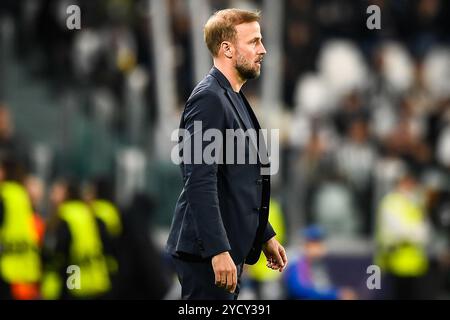 Torino, Italia, Italia. 22 ottobre 2024. Sebastian HOENEB di Stoccarda durante la partita di UEFA Champions League, fase MD3 tra Juventus FC e VfB Stuttgart all'Allianz Stadium il 22 ottobre 2024 a Torino. (Credit Image: © Matthieu Mirville/ZUMA Press Wire) SOLO PER USO EDITORIALE! Non per USO commerciale! Foto Stock