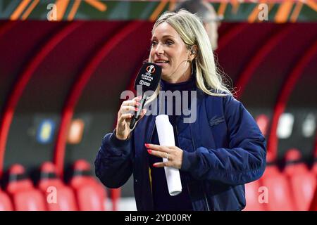 Enschede, Paesi Bassi. 24 ottobre 2024. ENSCHEDE, Stadio Grolsch veste, 24-10-2024, stagione 2024/2025, Europa League Helene Hendriks durante la partita Twente - Lazio Roma crediti: Pro Shots/Alamy Live News Foto Stock