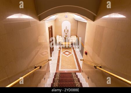 Palazzo Konstantinovsky (Congresso) a Strelna. Interno di una delle sale del Palazzo Foto Stock