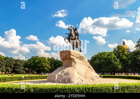 Monumento equestre dell'imperatore russo Pietro il grande Foto Stock
